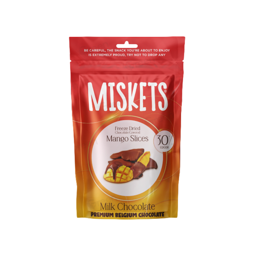 Конфеты "Miskets", 80 гр, манго в молочном шоколаде