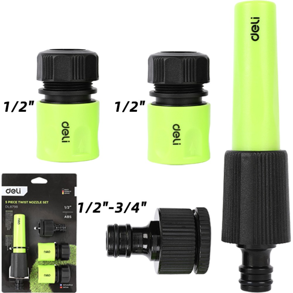 Набор соединителей-коннекторов Deli GS EDL8798, 1/2", 4 шт. - 2