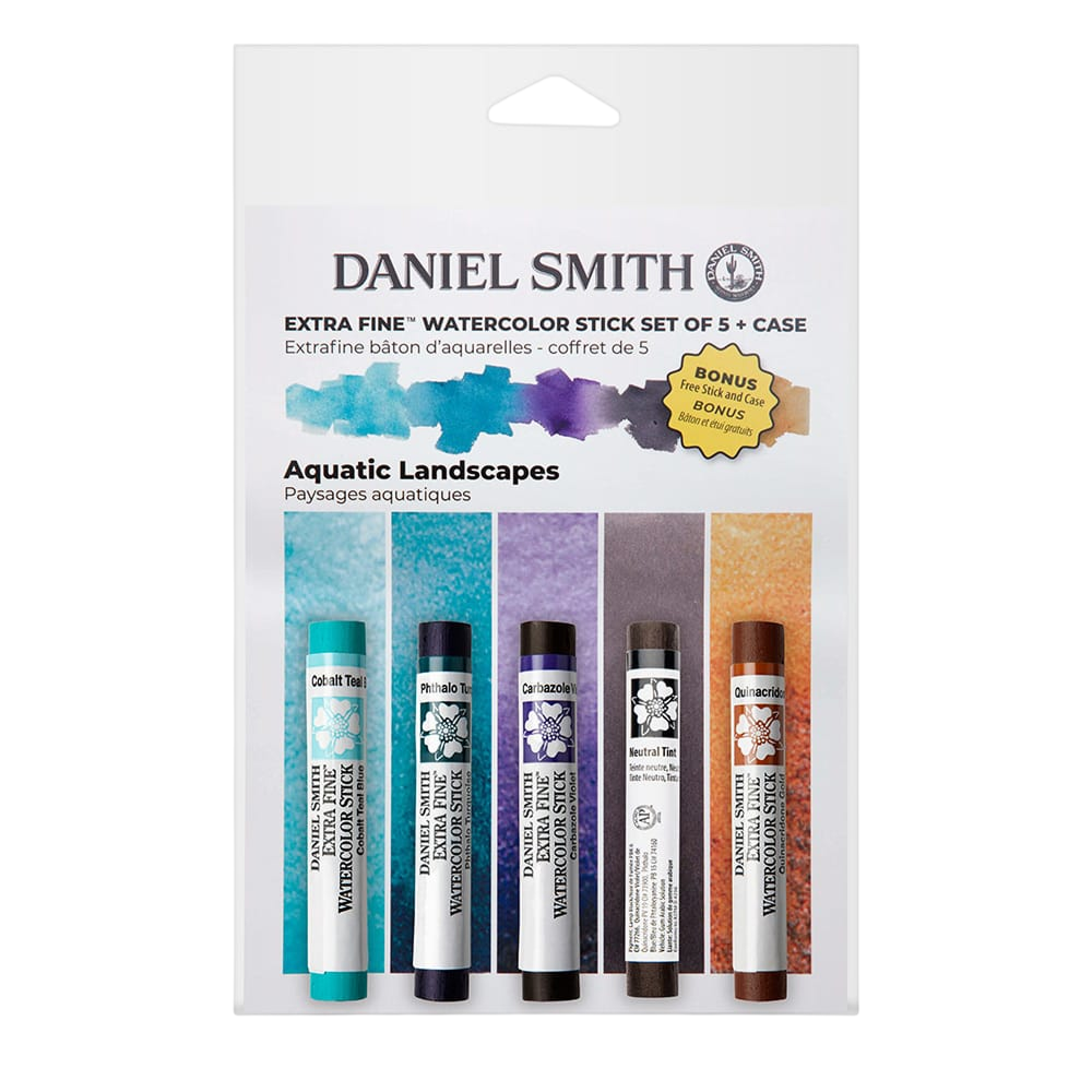 Набор стиков акварельных "Daniel Smith Aquatic Landscapes Set", 5 цветов