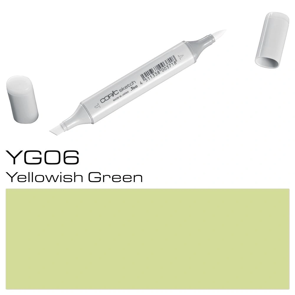 Маркер перманентный "Copic Sketch", YG-06 желтовато-зеленый