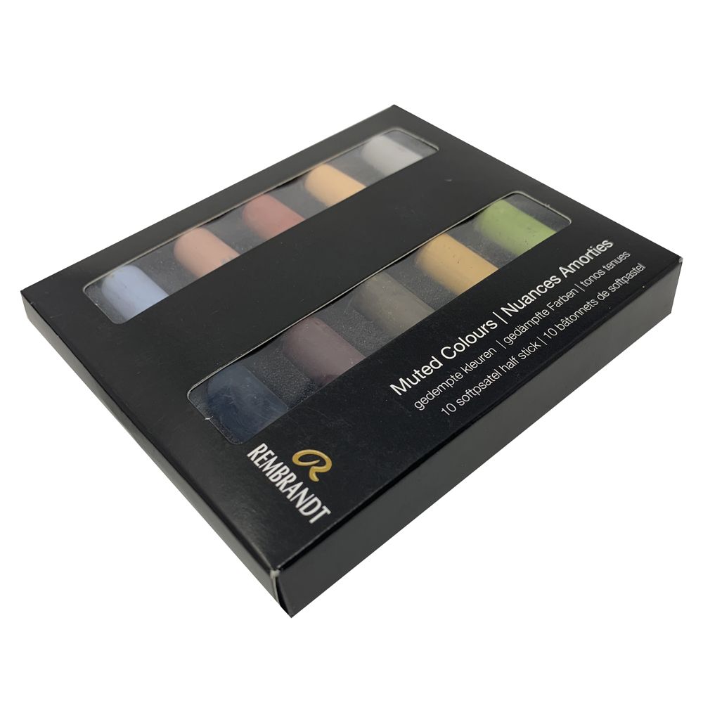 Набор мягкой пастели "Rembrandt Half Pastel", 10 цветов, приглушенные оттенки - 3