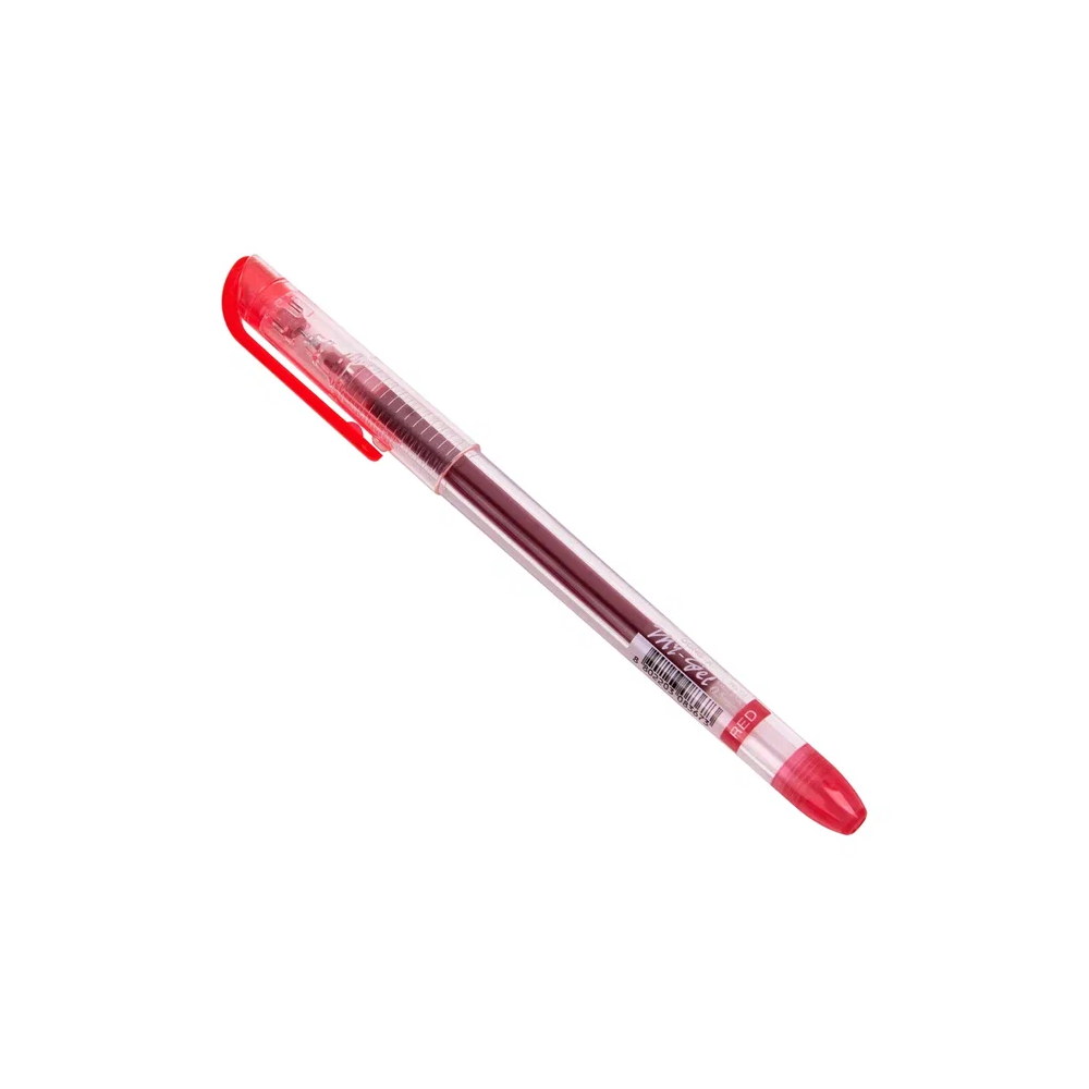 Ручка гелевая "My-Gel Standard", 0.5 мм, прозрачный, стерж. красный - 2