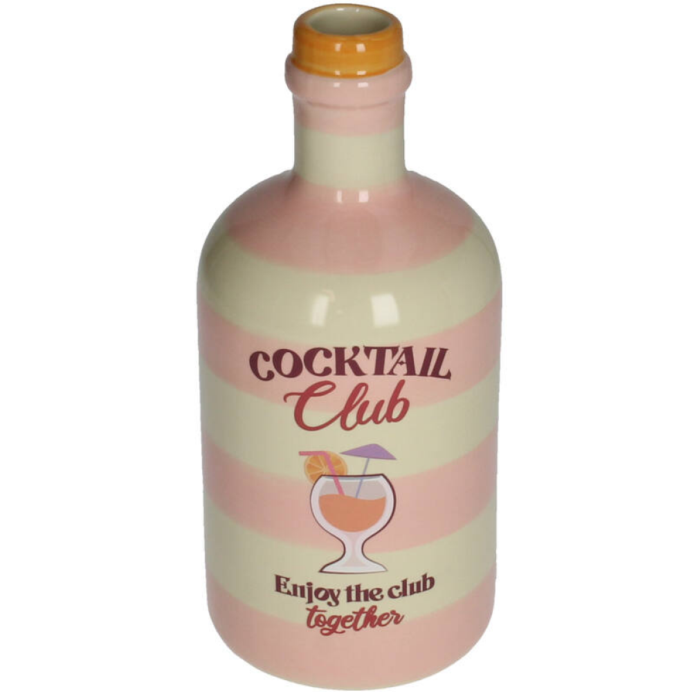 Ваза керамическая "Coctail Club", 9.5х9.5х21.5 см, разноцветная