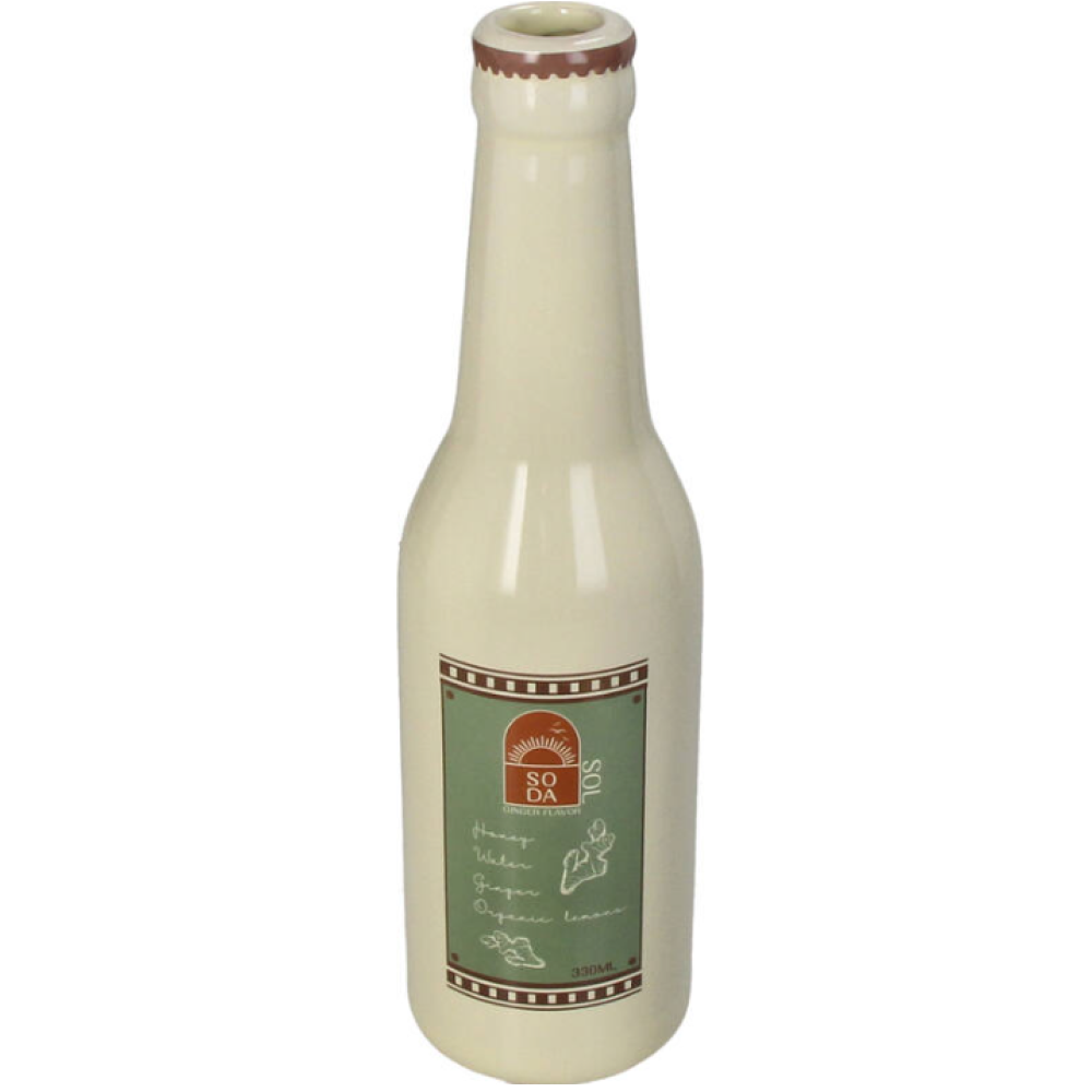 Ваза "Soda Bottle Palma Fine", фаянс, слоновая кость - 2
