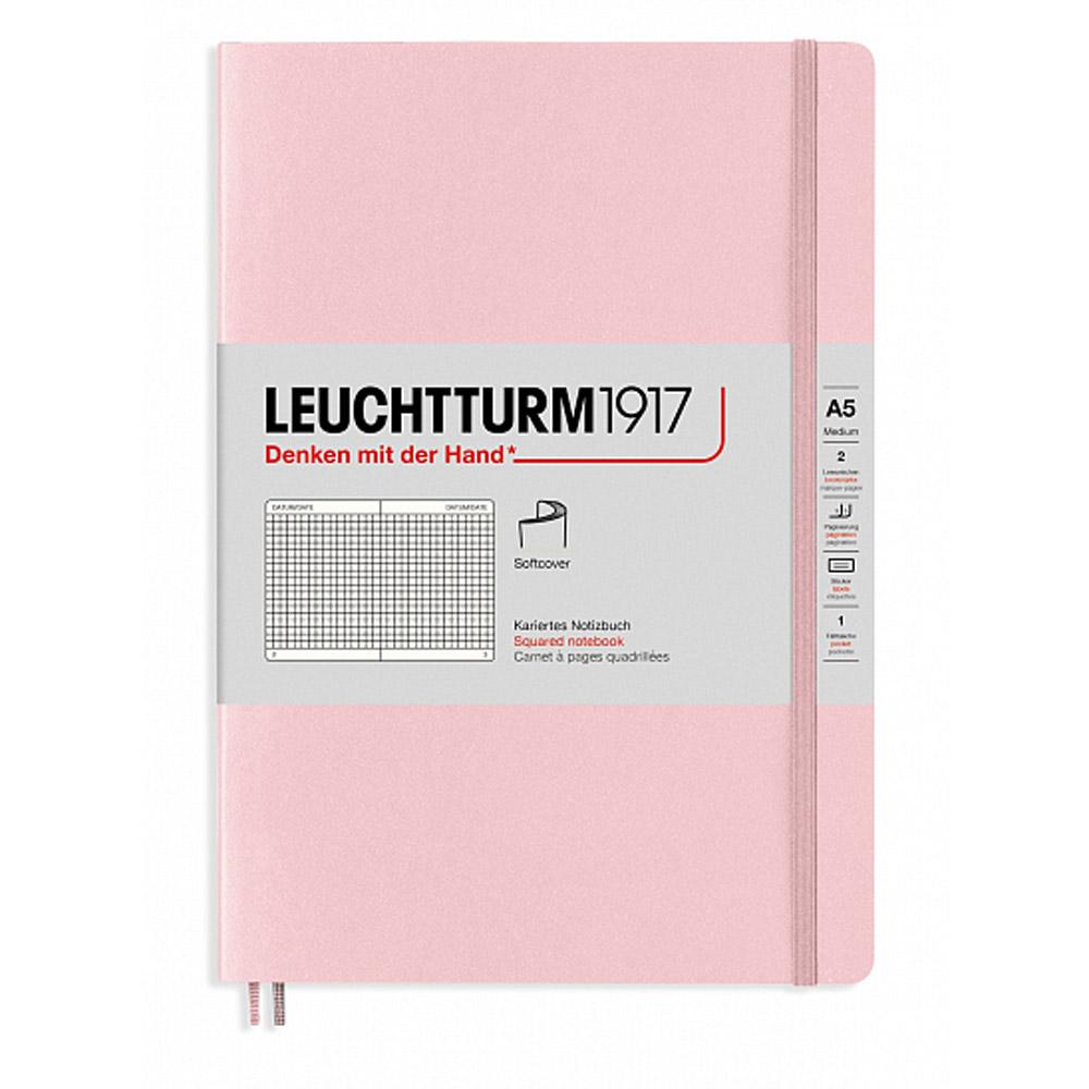 Блокнот "Leuchtturm1917. Classic", А5, 125 листов, клетка, пудровый - 2