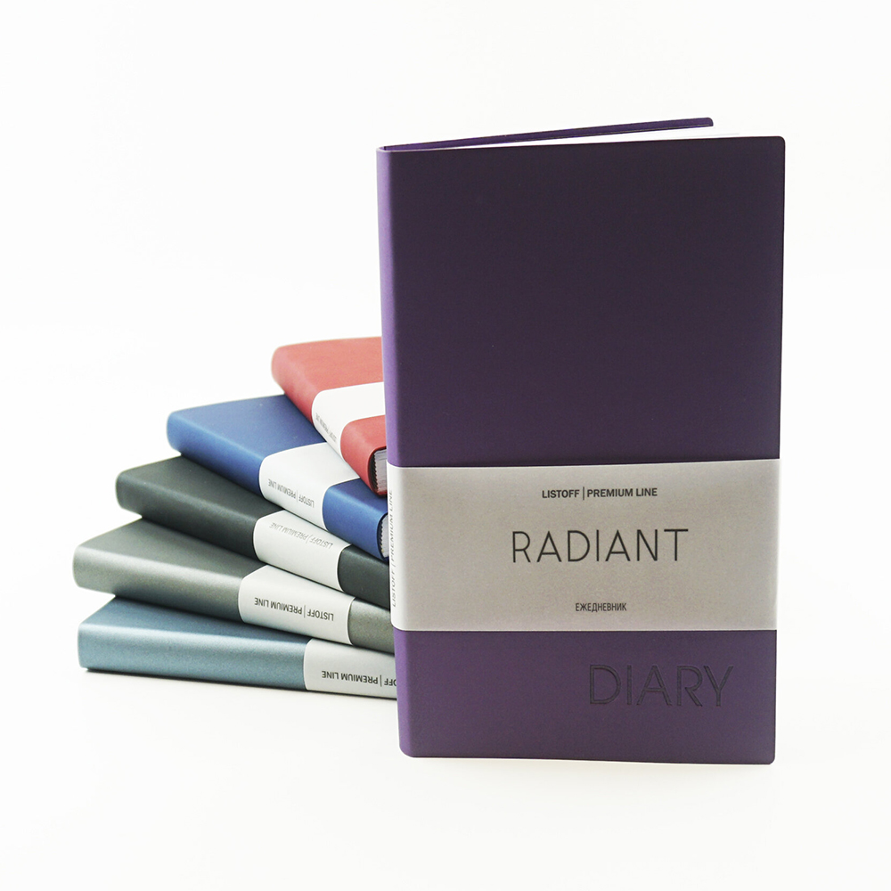 Ежедневник недатированный "Radiant", А5, 152 страницы, красный - 4