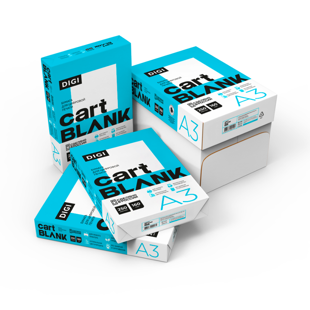 Бумага "Cartblank Digi", A3, 250 листов, 160 г/м2 - 4