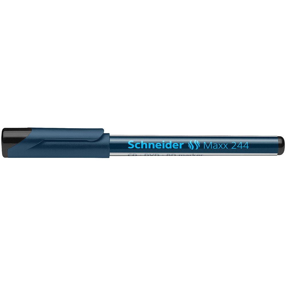 Маркер перманентный "Schneider Maxx 244", черный    - 3
