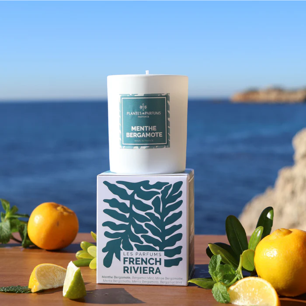 Свеча ароматическая PLANTES&PARFUMS "Bergamot Mint", 180 гр - 2