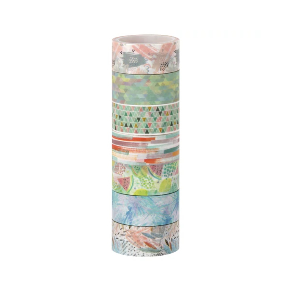 Клейкая лента "Микс №1", 15x3 мм/м, ассорти