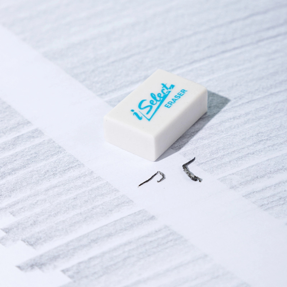 Ластик "iSelect", белый - 2