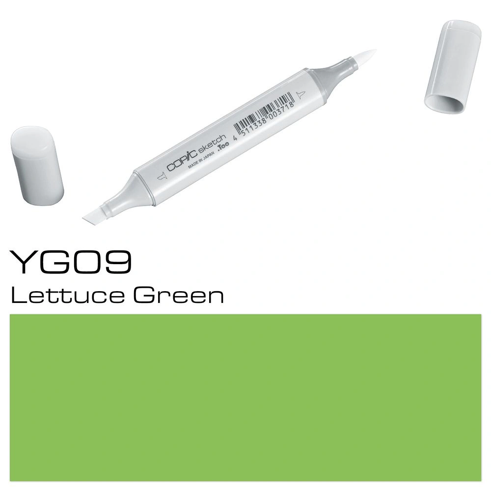 Маркер перманентный "Copic Sketch" YG-09, зеленый салат