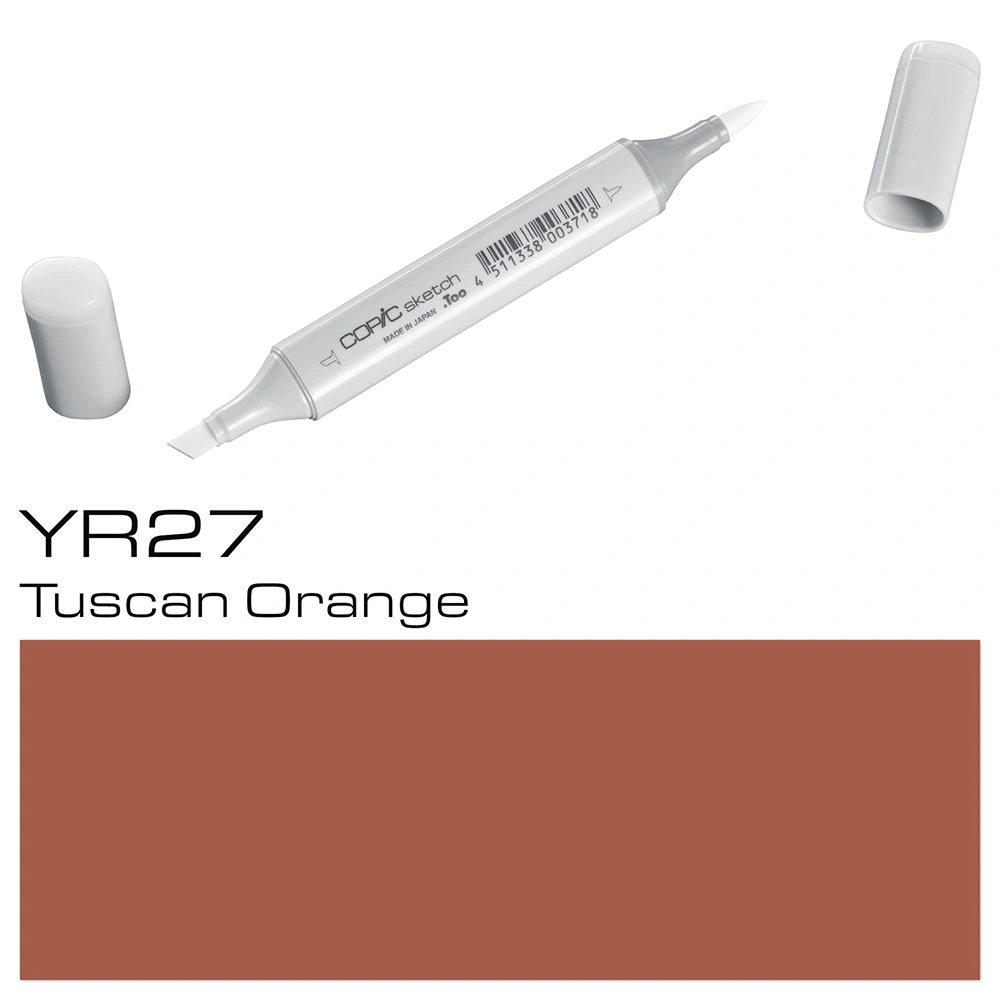 Маркер перманентный "Copic Sketch", YR-27 тосканский апельсин