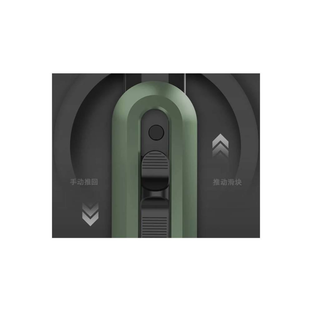 Набор ножей строительных Deli HSEHT4003L, 3 шт (ножи 9мм/18мм/трапеция), Soft Touch, зеленый - 5