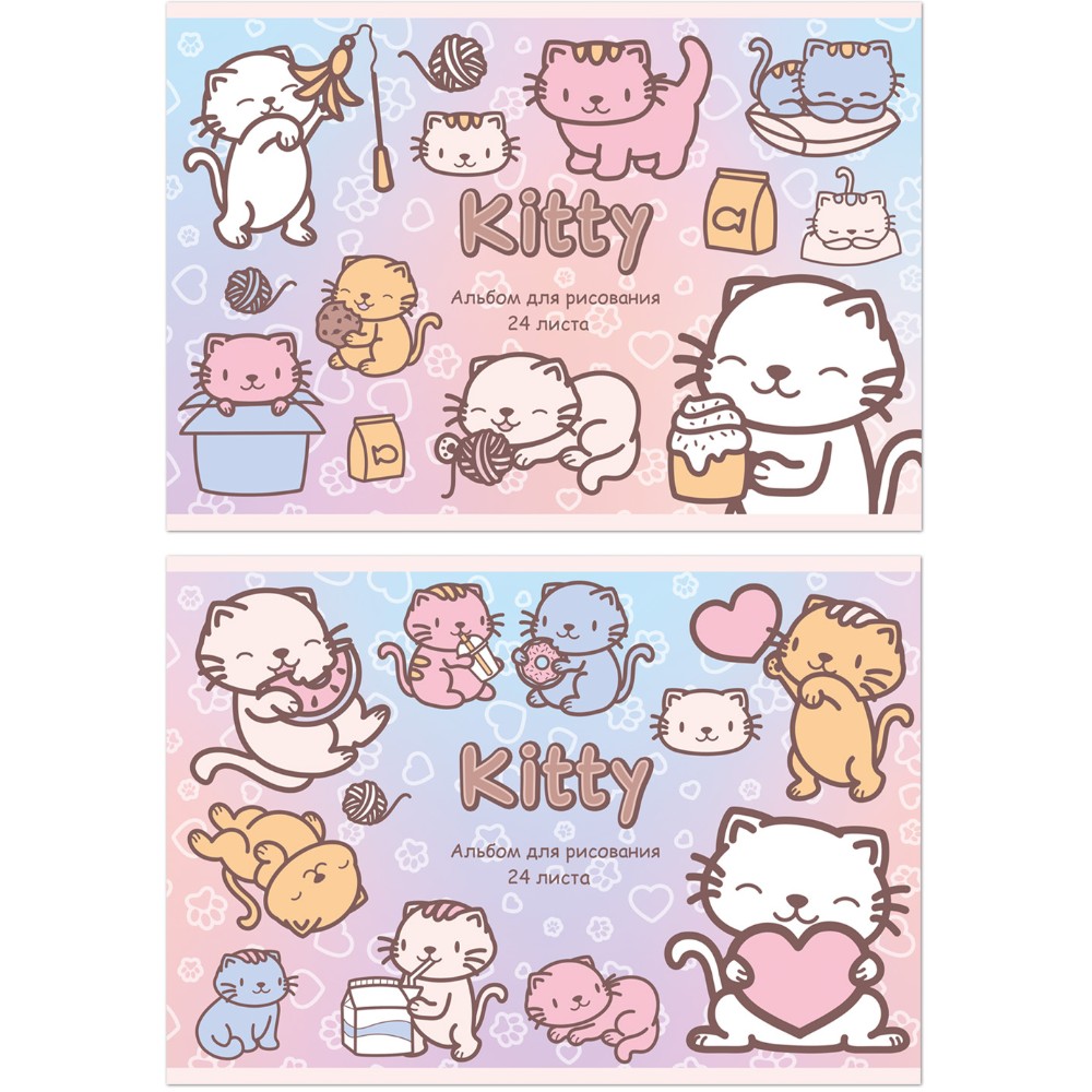 Альбом для рисования "KITTY KAWAII", A4, 24 листа - 3