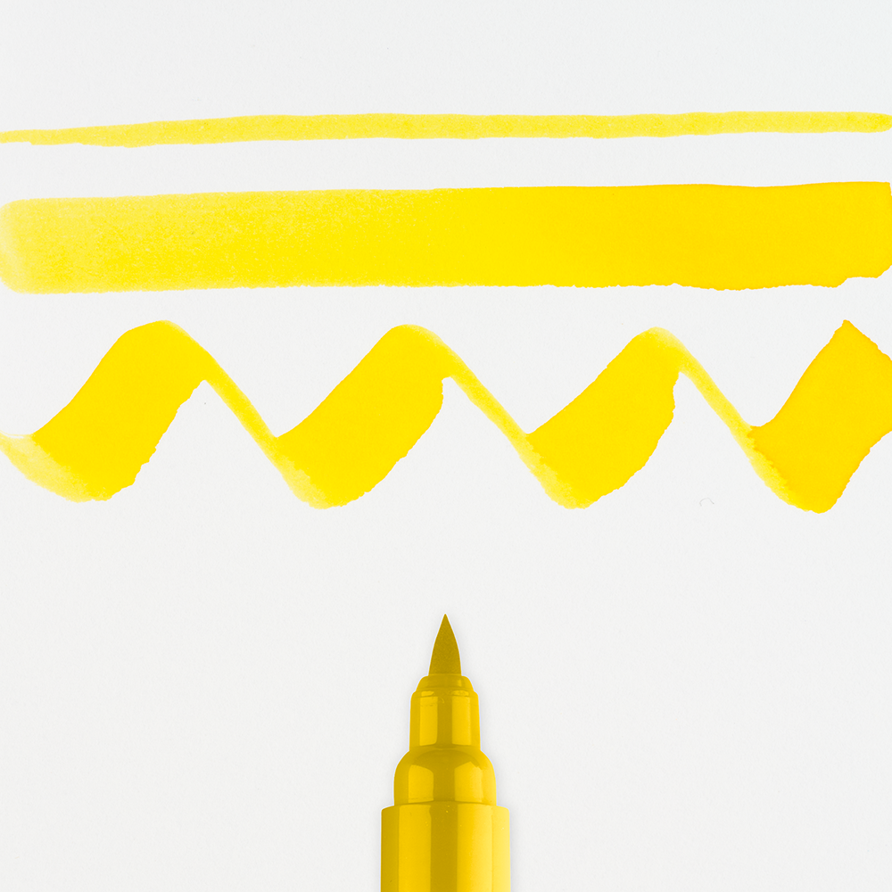 Маркер акварельный "Ecoline", 201 желтый светлый - 2