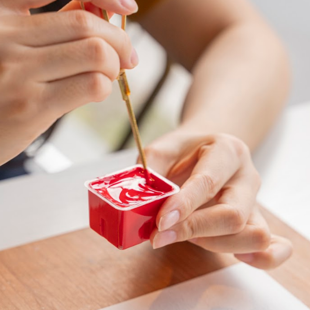 Краски гуашевые "Himi Jelly Cup", ультрамарин, набор  рефилов 4 шт., 30 мл. - 7