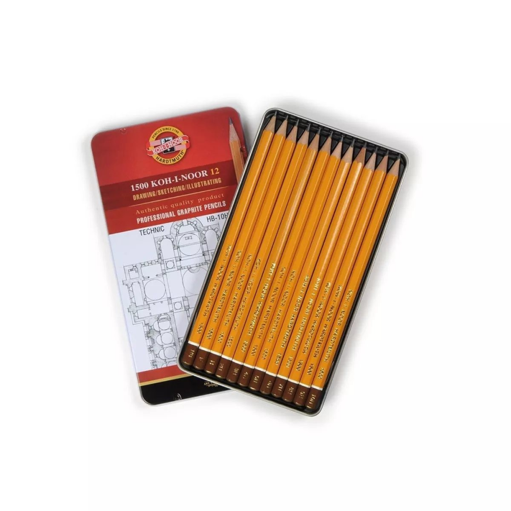 Карандаши чернографитные "Koh-I-Noor 1500 Technic", 12 шт. - 3