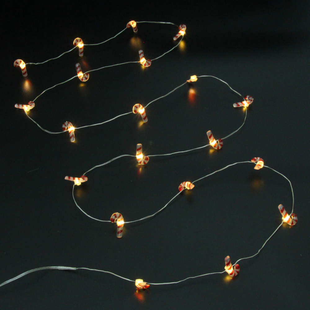 Гирлянда LED "Карамелька", 3x1,9см, 2 м, теплый белый  - 6