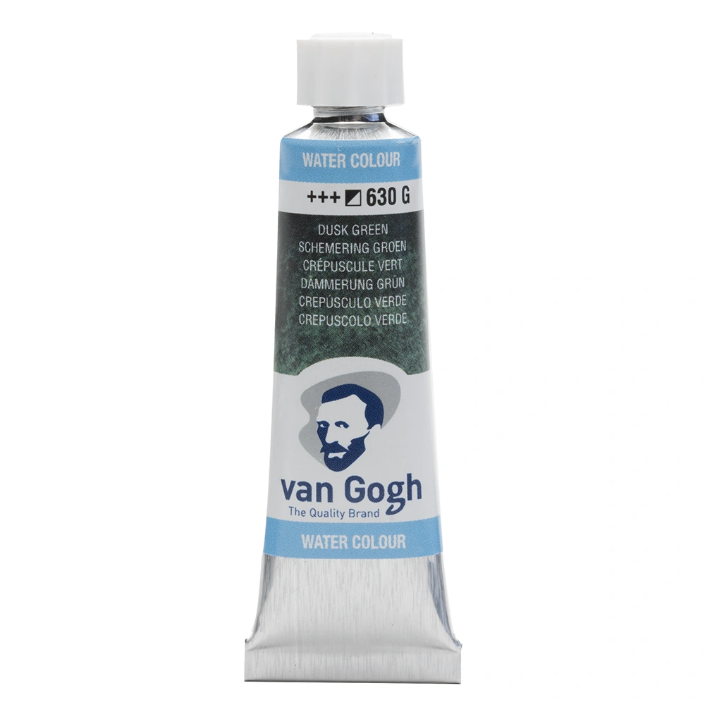 Краски акварельные "Van Gogh", 630 гранулированный зеленый, 10 мл, туба