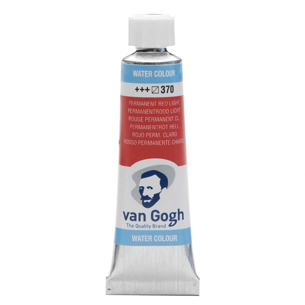 Краски акварельные "Van Gogh", 370 красная светлая прочная, 10 мл, туба