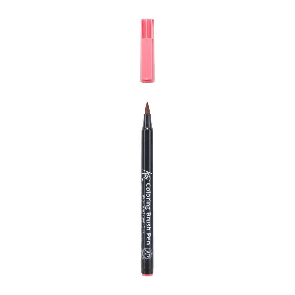 Маркер акварельный "Koi Color Brush", лососево-красный - 3