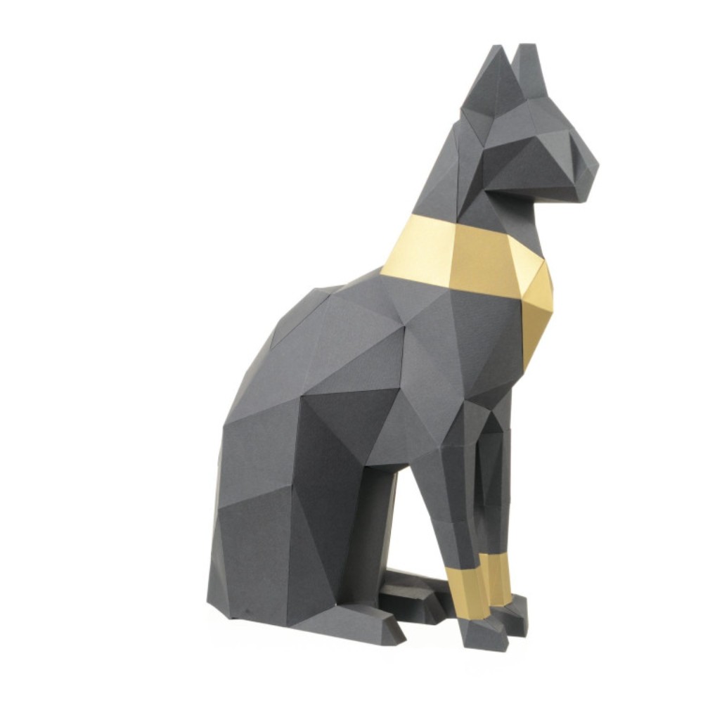 Набор для 3D моделирования "Кошка Бастет", графитовый - 3
