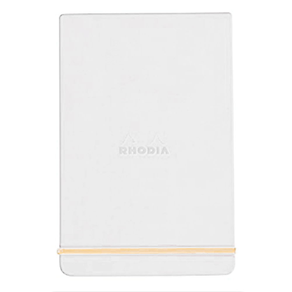 Блокнот "Rhodiarama Webnotepad" на резинке, A5, 96 листов, линейка, белый