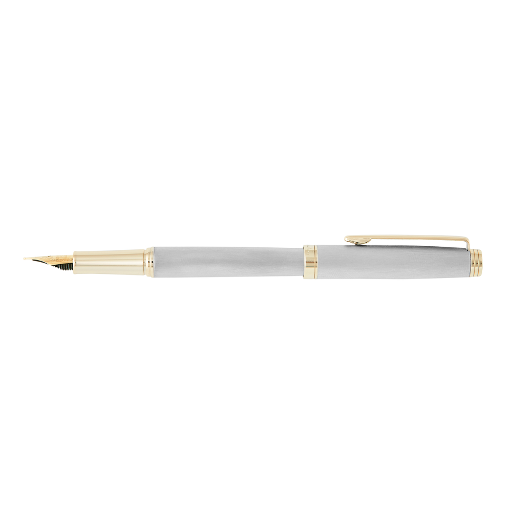 Ручка перьевая "Pierre Cardin Shine", F, серебристый - 4