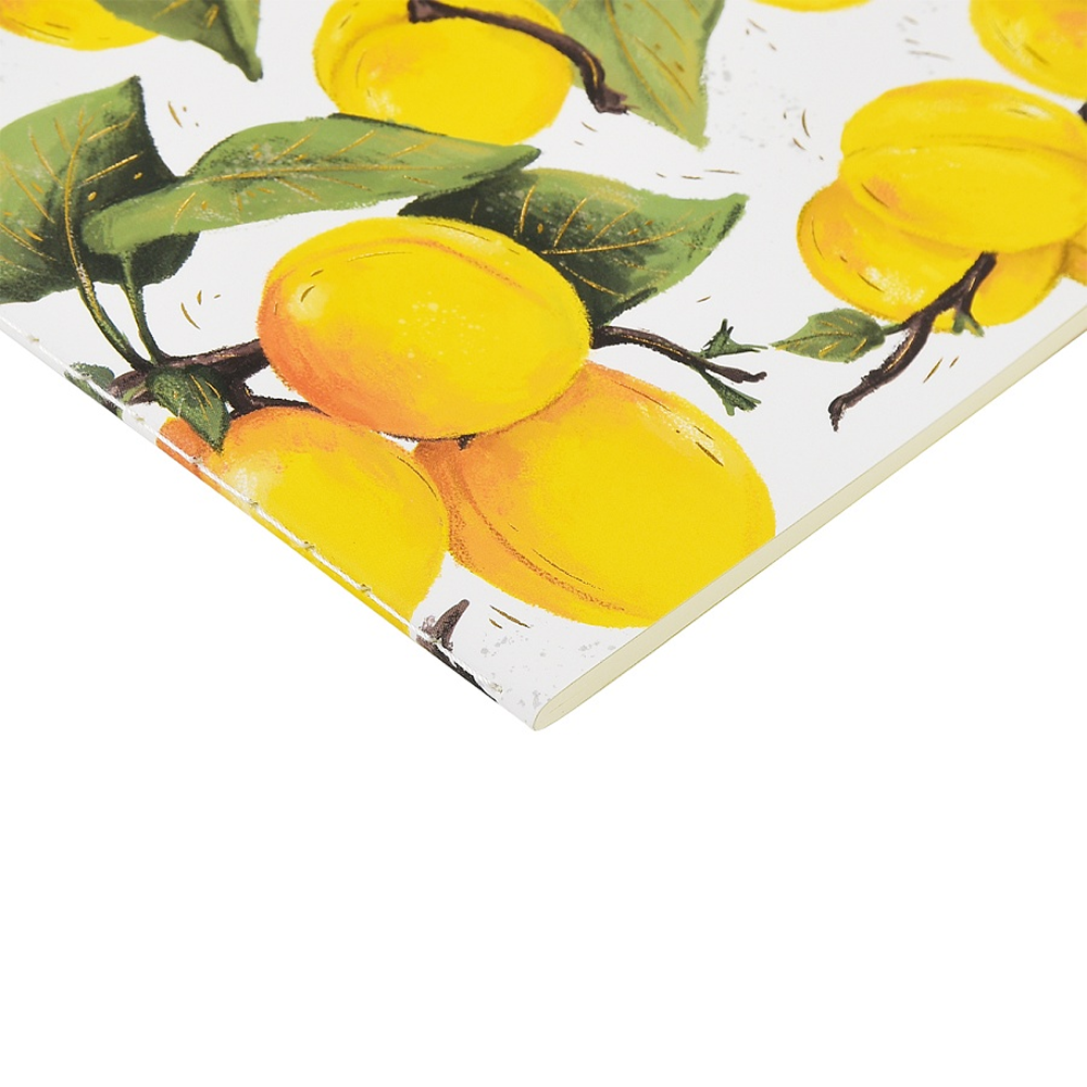 Тетрадь "Flora. Paradise. Абрикосы", A5, 40 листов, клетка, белый, желтый - 7