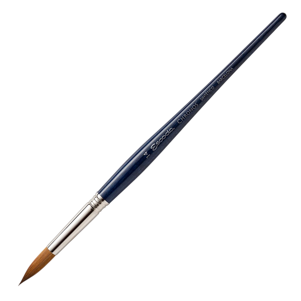 Кисть "Escoda Chronos", микс, круглая, на короткой ручке, № 14