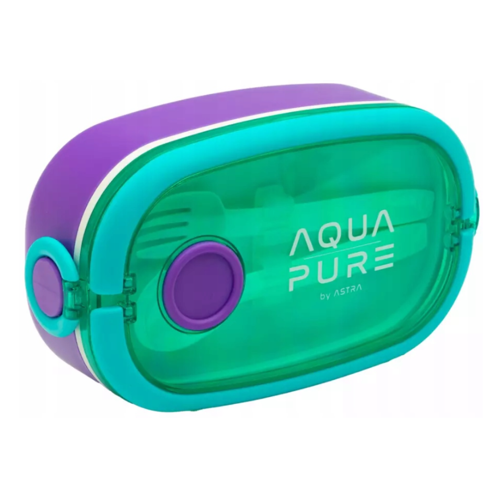 Контейнер для еды "Aqua Pure", пластик, зеленый, фиолетовый - 5