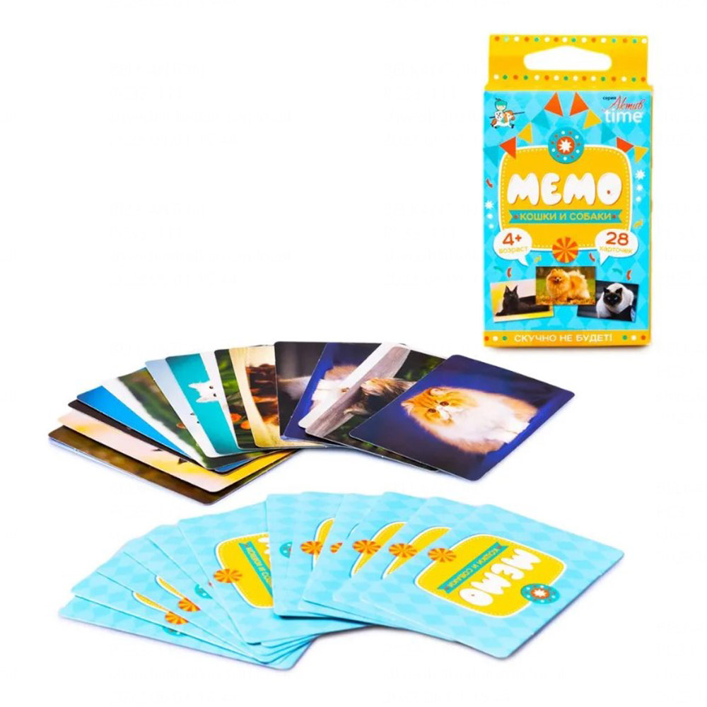 Игра настольная "МЕМО. Кошки и собаки" - 2