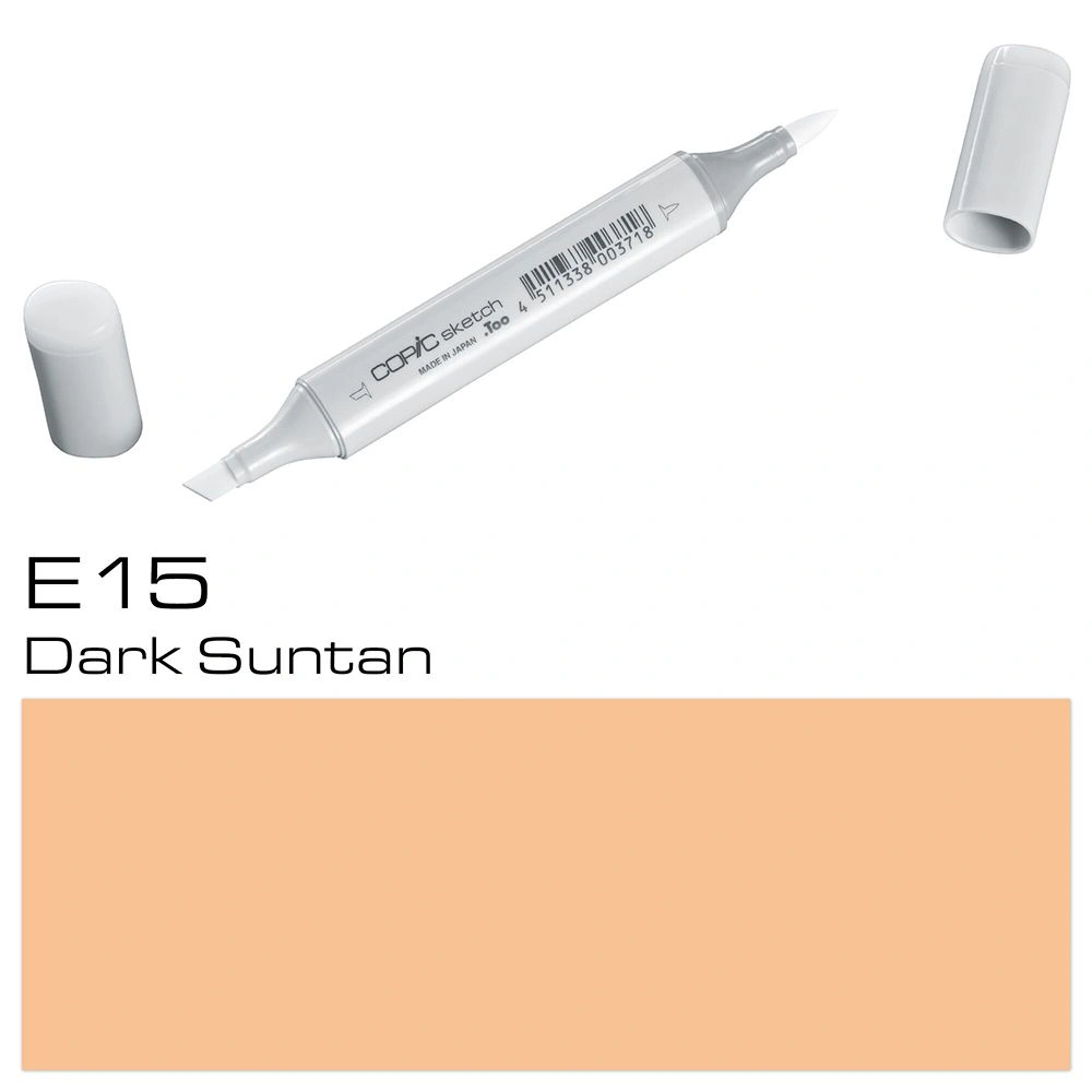 Маркер перманентный "Copic Sketch", E-15 темный загар