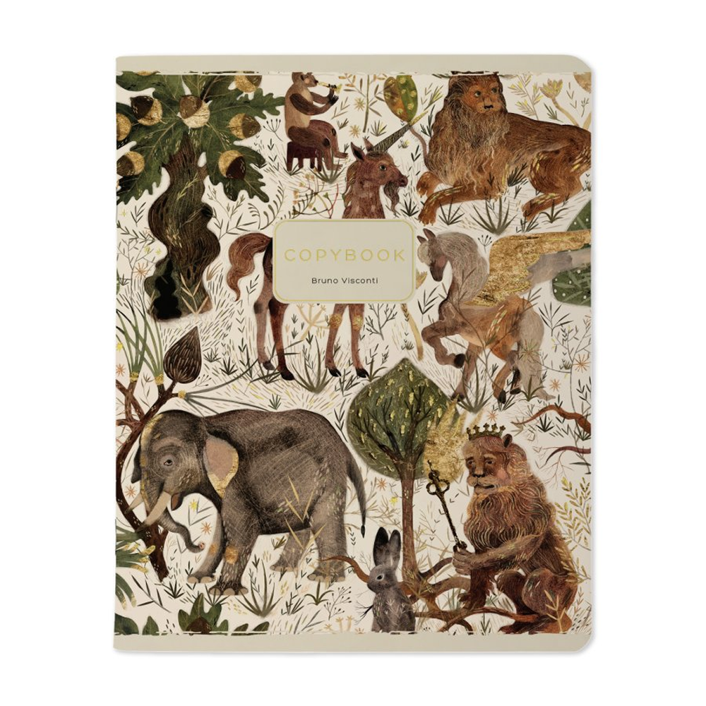 Тетрадь "Fauna", A5, 48 листов, клетка, скоба сбоку, ассорти - 5