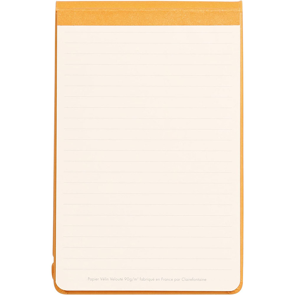 Блокнот "Rhodiarama Webnotepad" на резинке, A5, 96 листов, линейка, оранжевый - 2