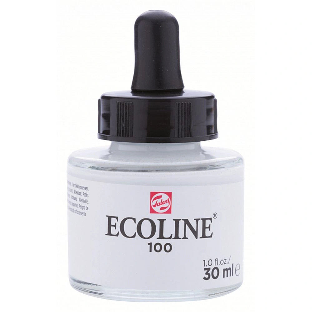 Жидкая акварель "ECOLINE", 100 белый, 30 мл