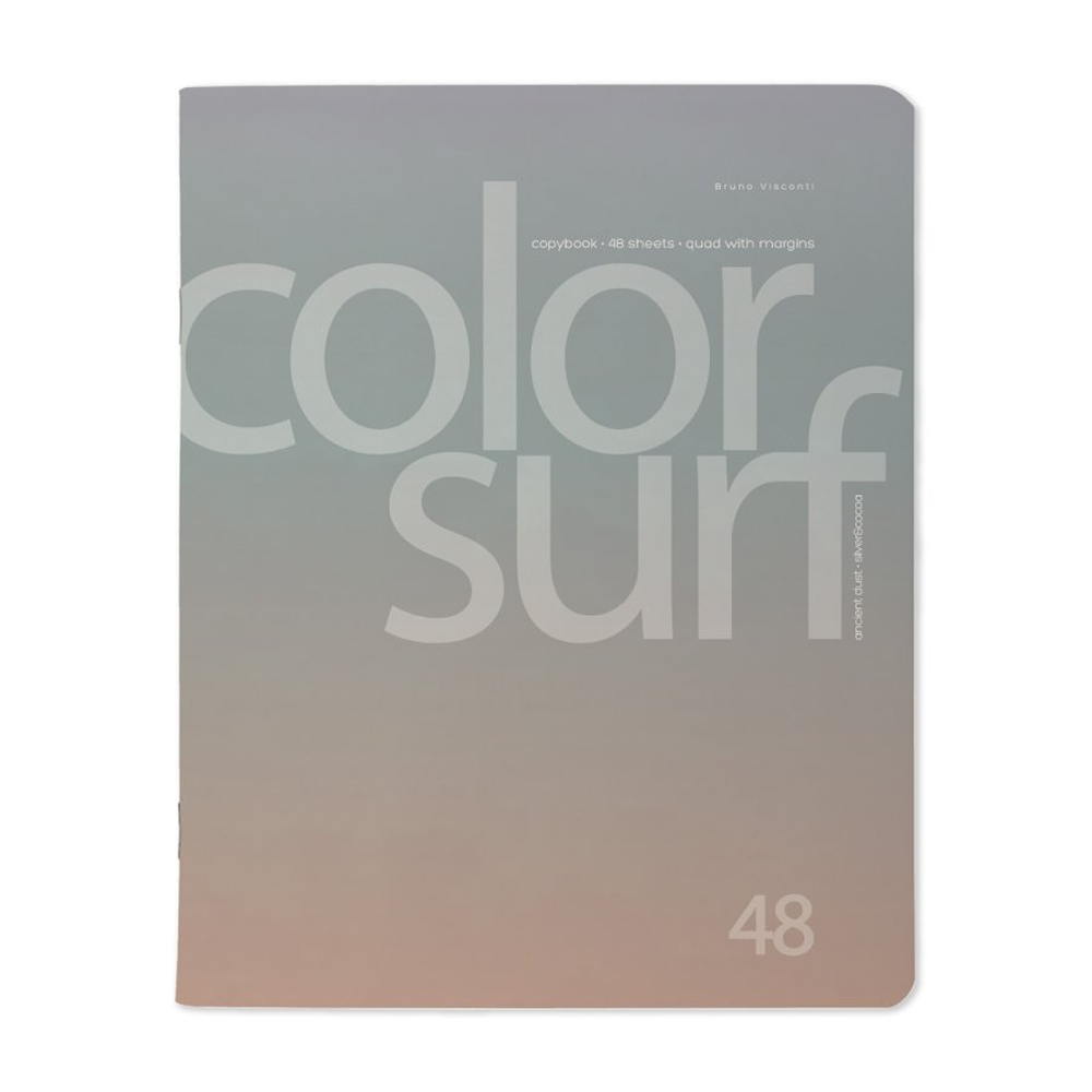 Тетрадь "Color surf", A5, 48 листов, клетка, скоба сбоку, ассорти - 2