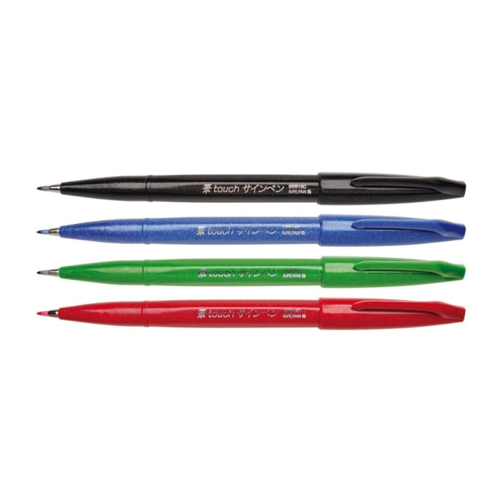 Маркер-кисть "Brush Sign pen. Basic", 4 шт - 5