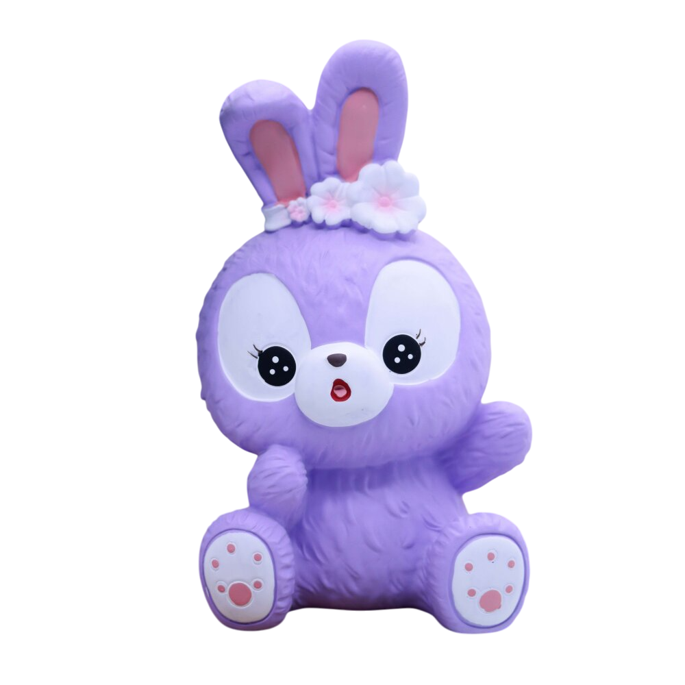 Копилка "Surprised bunny", пластик, фиолетовый