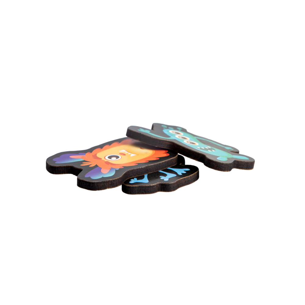 Игра настольная "Поймай монстрика", деревянные фишки - 3