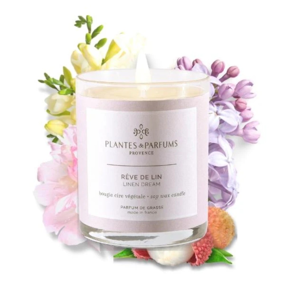 Свеча ароматическая PLANTS&PARFUMS "Linen Dream", 180 гр., подарочная упаковка - 2