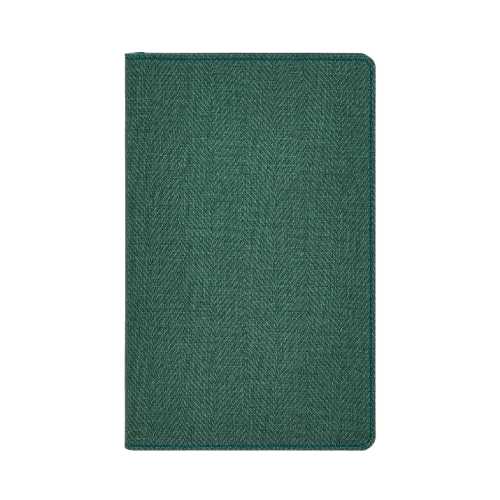 Блокнот "Harris forest green", А5, 96 листов, линейка, зеленый, срез зеленый - 2