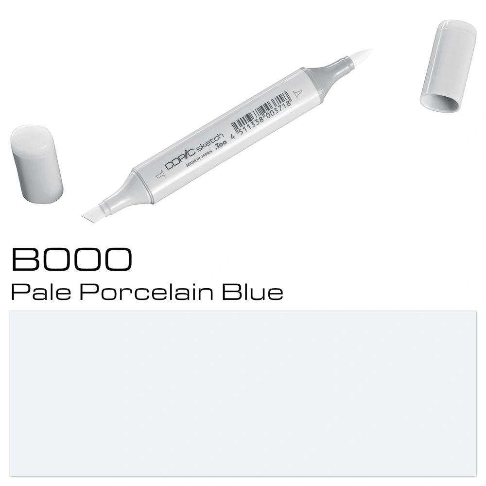 Маркер перманентный "Copic Sketch", B-000 бледно-фарфоровый синий