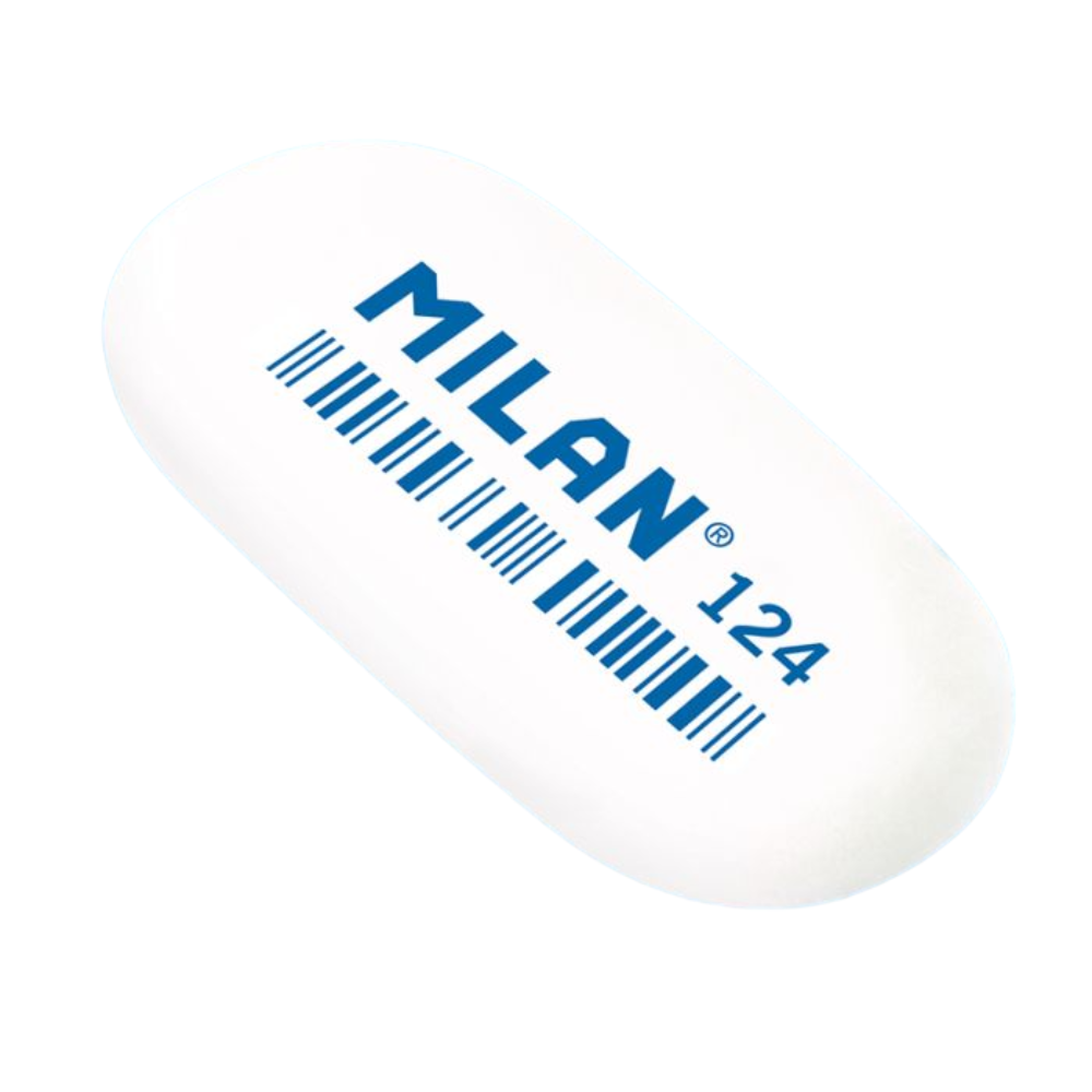 Ластик Milan "124", 1 шт, ассорти