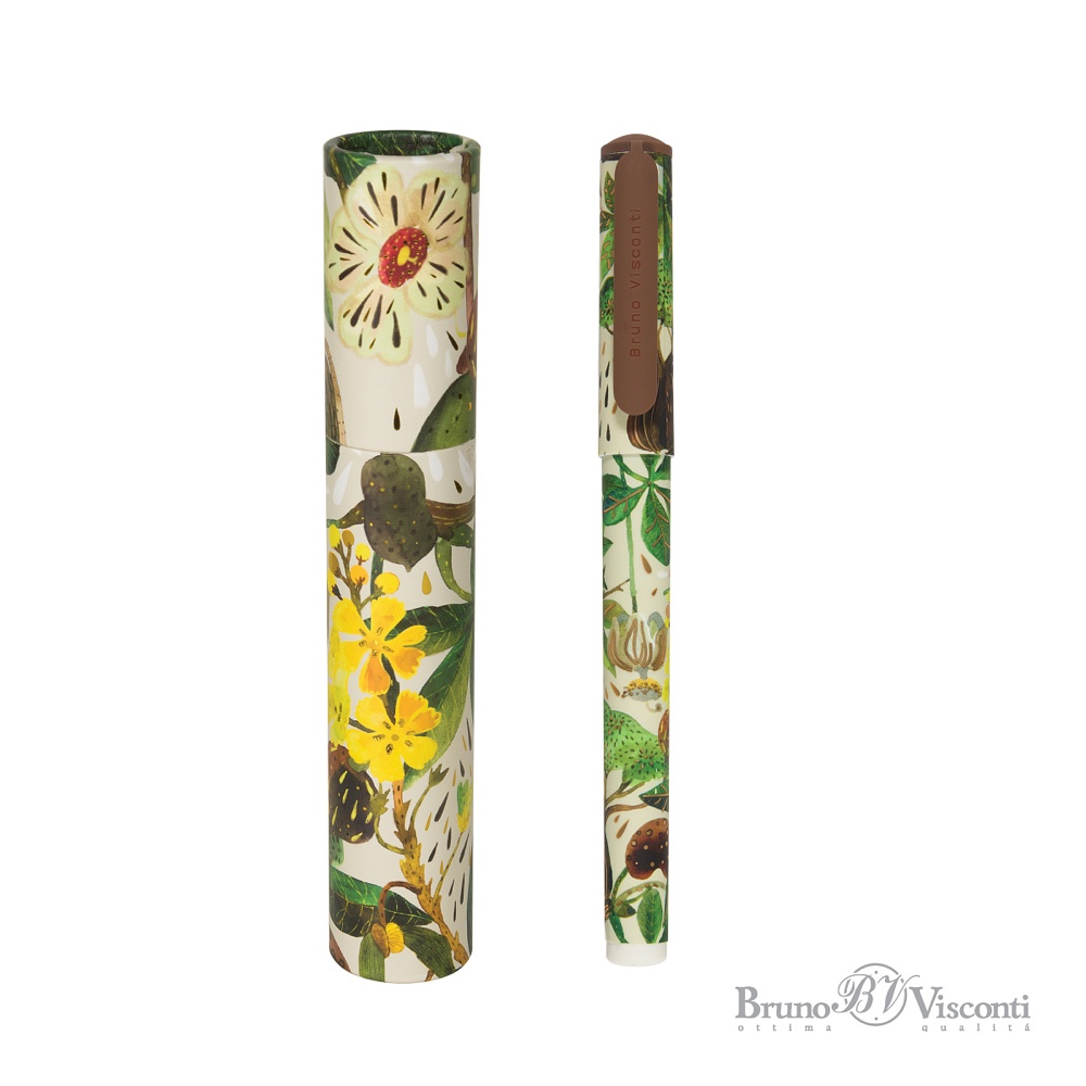 Ручка шариковая автоматическая "Flora.Bloom flowers", 0.7 мм, ассорти, стерж. синий - 2
