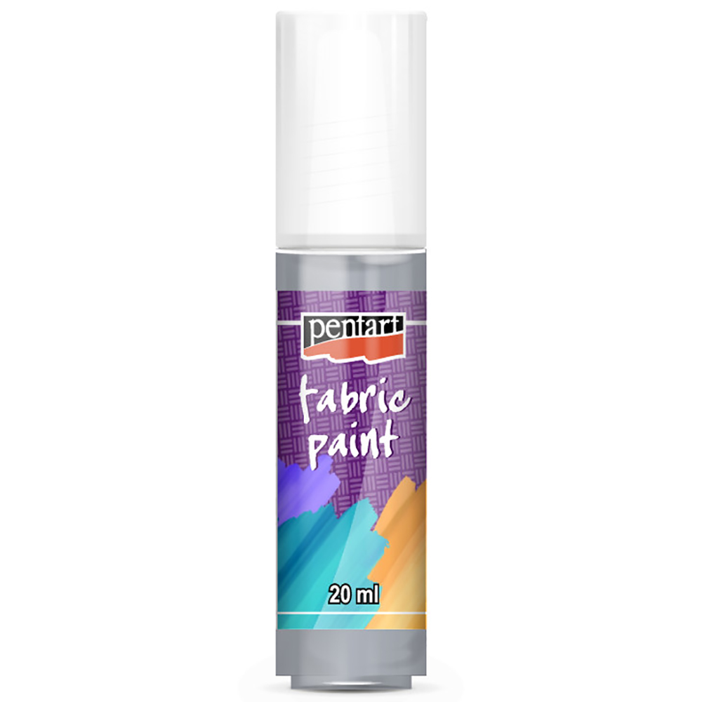 Краски для текстиля "Pentart Fabric paint", 20 мл, серый