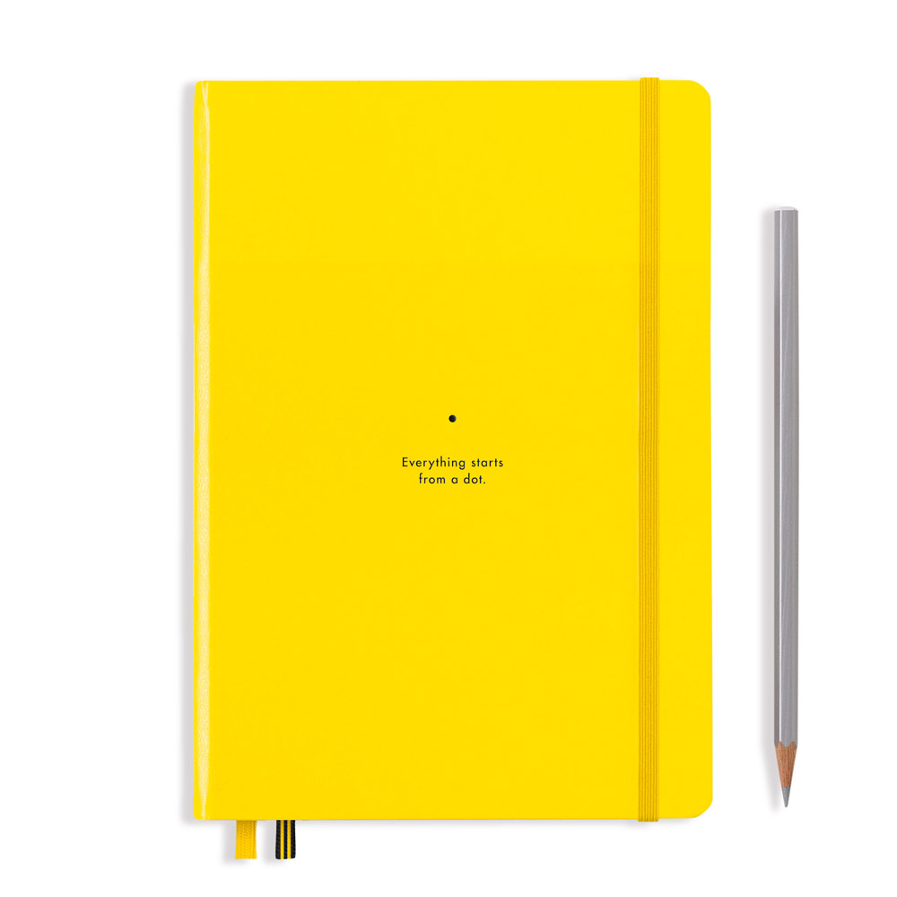 Блокнот "Leuchtturm1917. Bauhaus Edition", А5, 125 листов, точка, лимонный - 2