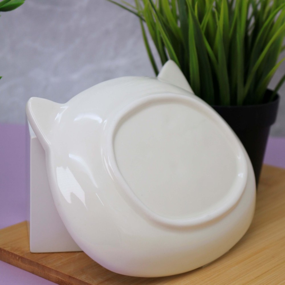 Тарелка керамическая "Cat plate", 19.5 см, бежевый - 3