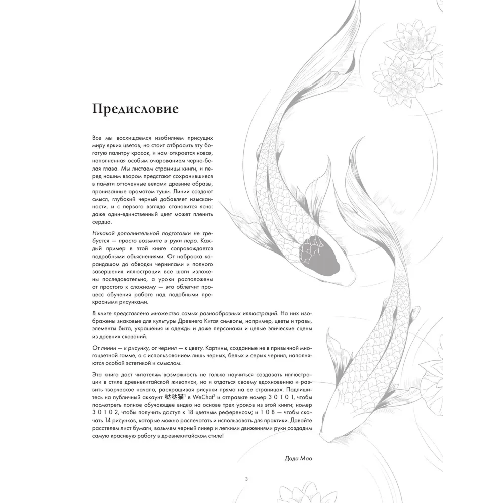 Книга "Искусство линий. Учимся рисовать в китайском стиле: от наброска до готовой иллюстрации", Дада Мао - 3